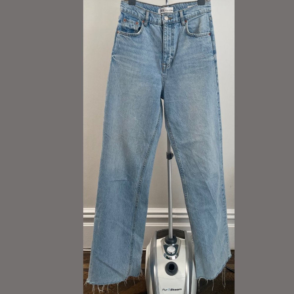 Zara High Rise Wide Leg Jeans